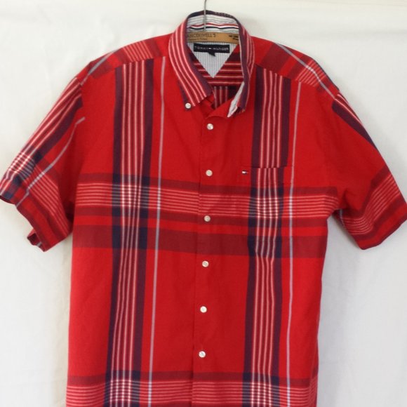 Vintage Tommy Hilfiger button down short sleeve - Picture 1 of 6